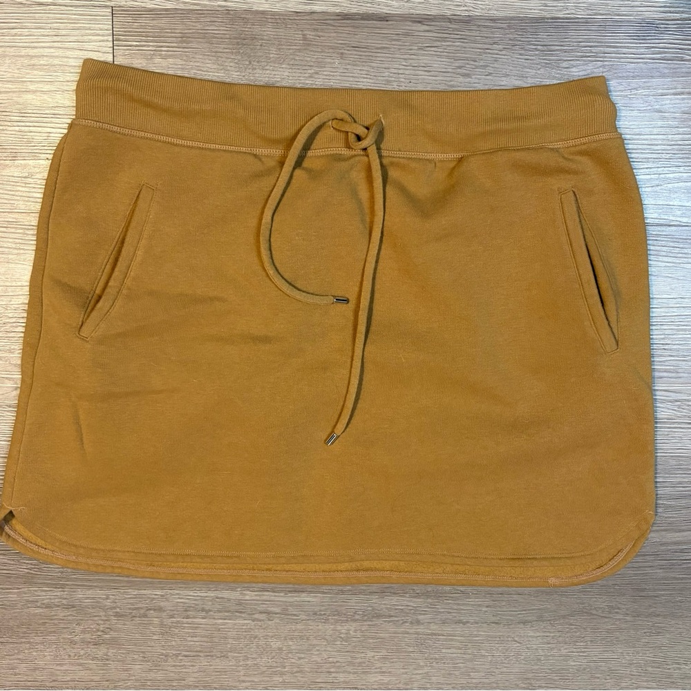 Nine West Tan Mini Skirt with Drawstring